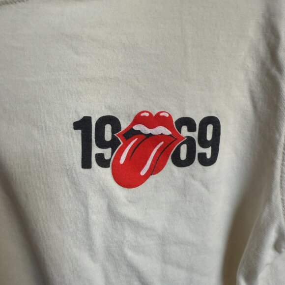 People of Leisure X Rolling Stones London 1969 Graphic Tee Color Sepia Size S - Picture 3 of 5
